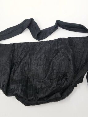 New black sling bag with black cloth handles